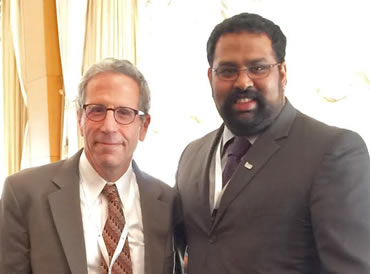 Pottathil meets with Eric Maskin