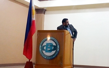 Pottathil Presents at Philippines Bureau of Customs